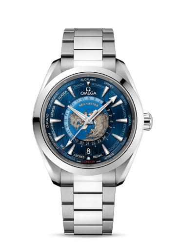 Omega Seamaster Aqua Terra 150M Master Chronometer 43 Worldtimer Stainless Steel / Blue / Bracelet